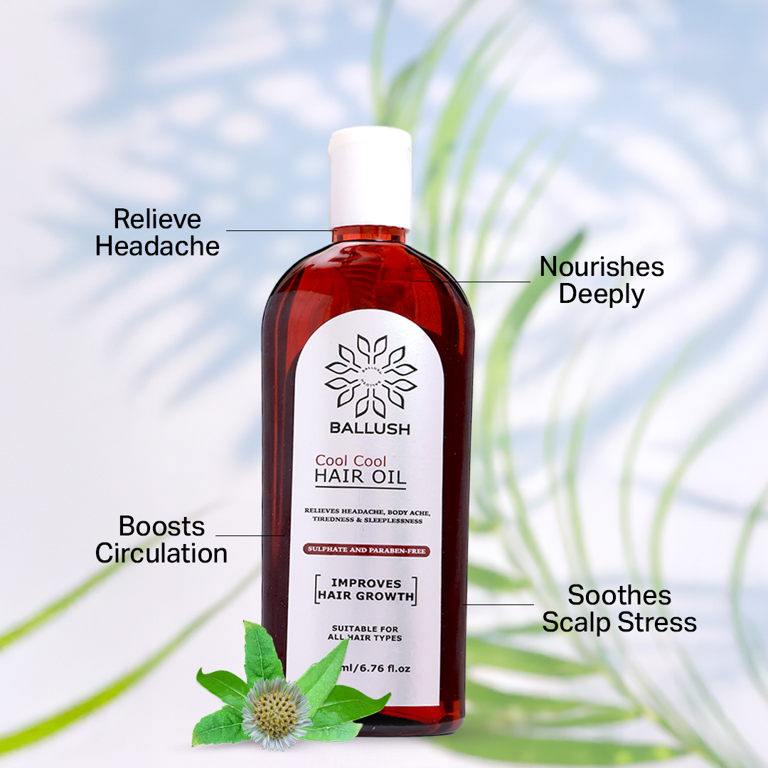 Cool coll hair oil