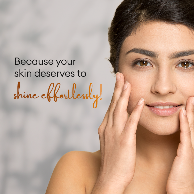 Shine skin with quick glow combo
